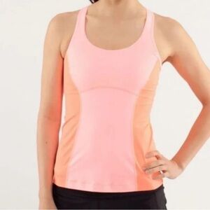 Lululemon Run Pace tank top coral